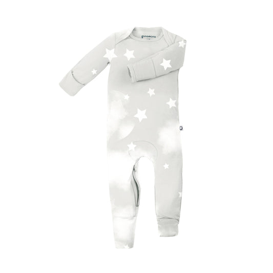 Bamboo Convertible Romper/Footie | Moon and Stars