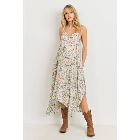 Spaghetti Strap Maternity Maxi Dress | Floral