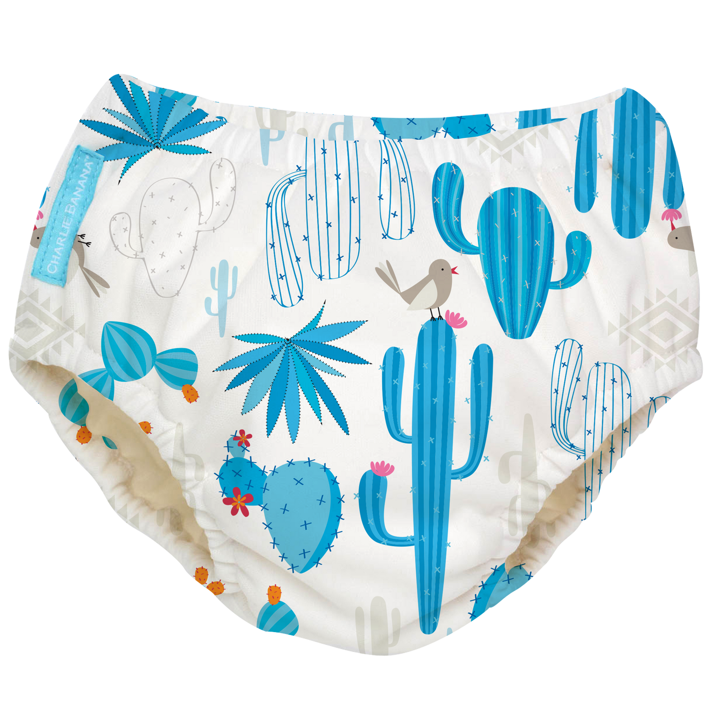 Reusable Swim Diaper Cactus Azul