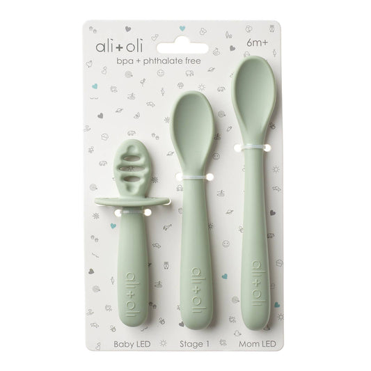 3-pc Multi Stage Spoon Set for Baby | Pine 6m+