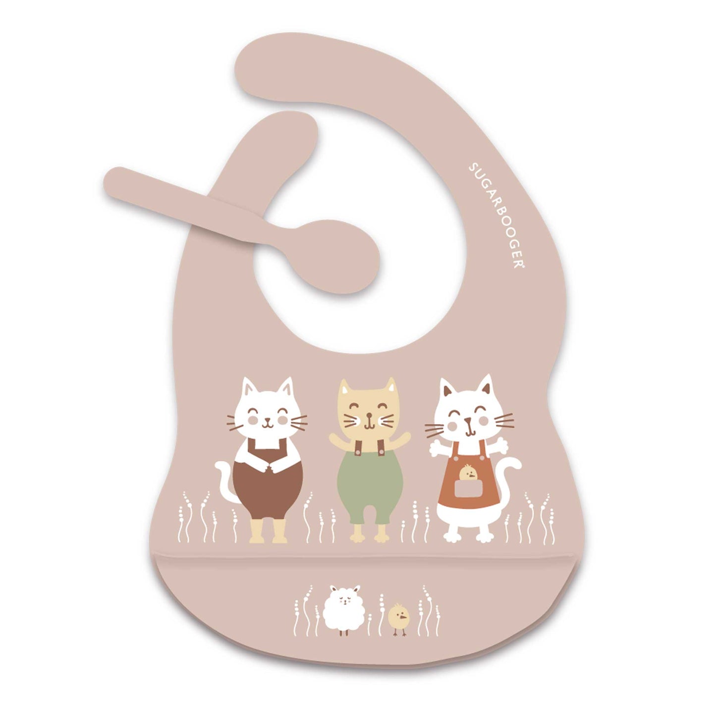 Silicone Bib & Spoon Set | Prairie Kitty