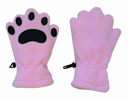 Bearhands Fleece Mittens | Light Pink