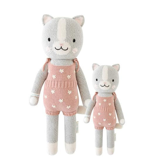 cuddle + kind Hand Knit Little  13" Dolls | Daisy the Kitten