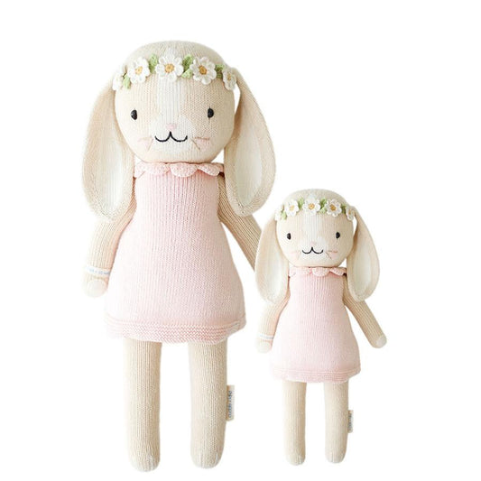 cuddle + kind Hand Knit Little 13" Dolls | Hannah the Bunny| Blush