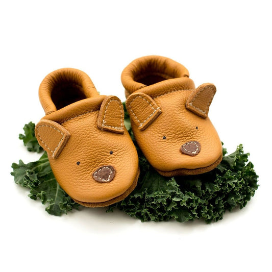Soft Leather Baby and Toddler Moccasin | Honey Bear