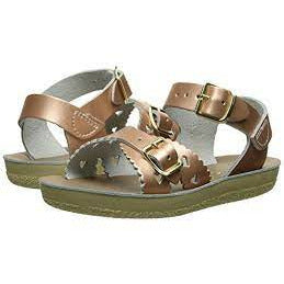 Saltwater Water-Friendly SweetHeart Leather Sandals | Rose Gold