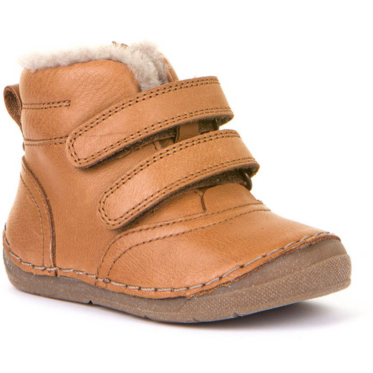 Froddo Toddler and Kids Winter Leather Ankle Boot | Cognac