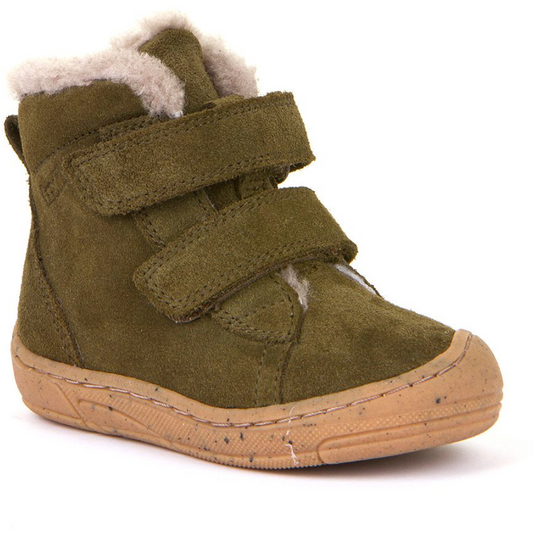 Froddo Toddler and Kids Winter Leather Ankle Boot | Dark Green