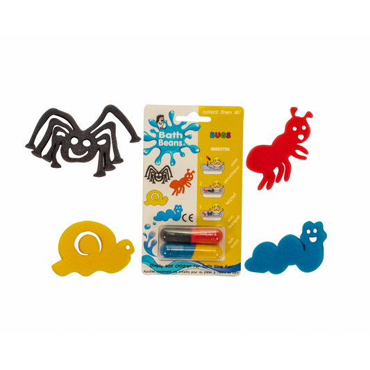 Bath Bean Sponge Capsule Tub Toys | Bugs