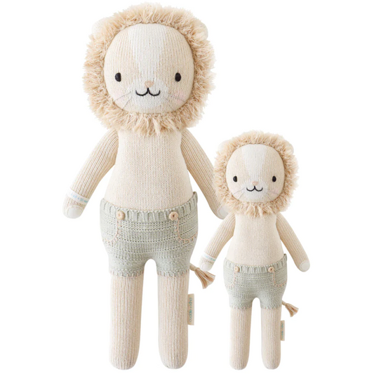Cuddle + Kind Hand Knit Little  13" Dolls | Sawyer the Lion