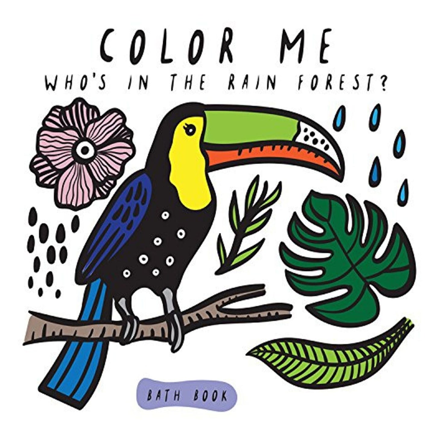 Color Changing Bath Book | "Who's In The Rainforest?"