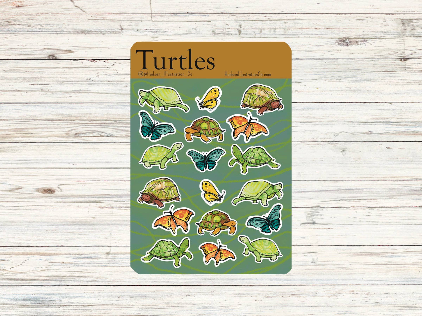 Turtles Sticker Sheet