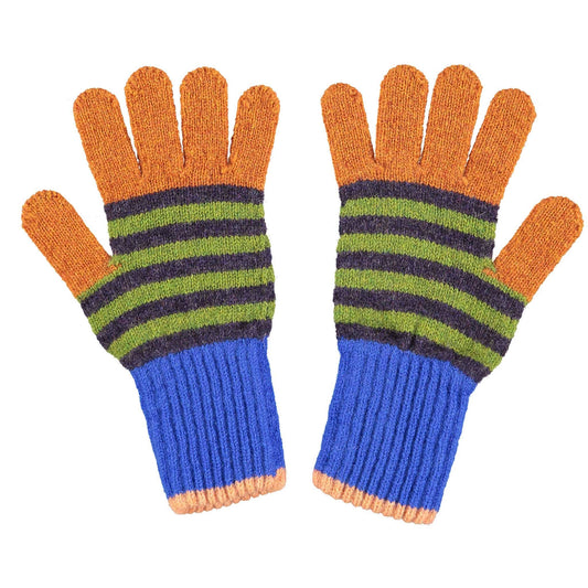Kids Lambswool Gloves | Rust