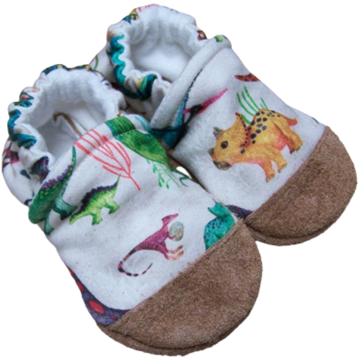 Organic Cotton Infant and Toddler Slippers | Dino Might