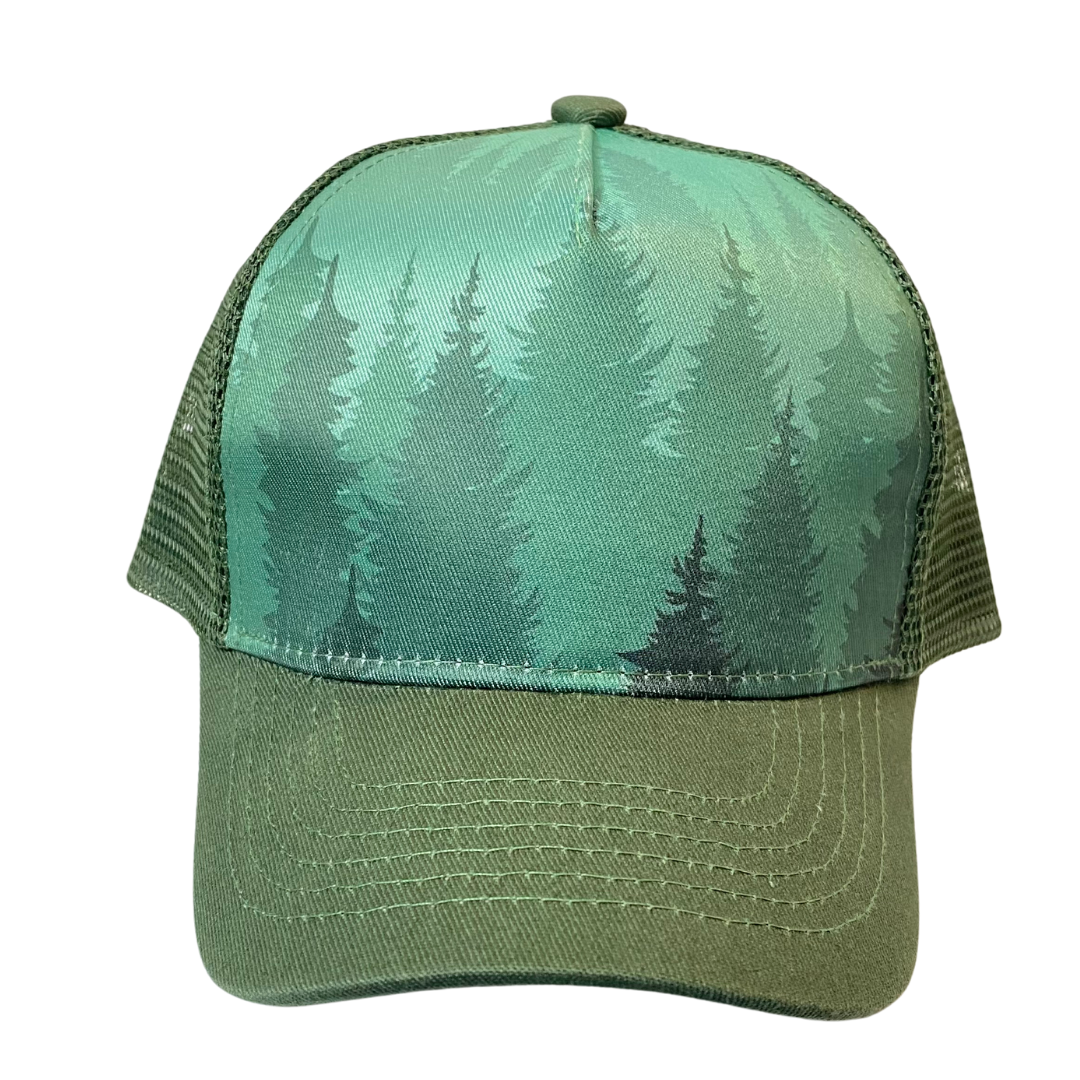 Green Trees Toddler Trucker Hat