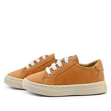 Leather Low Top Sneakers | Natural