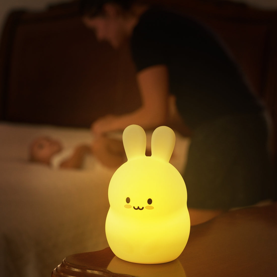 LED Color Changing Silicone Night Lights | Bunny