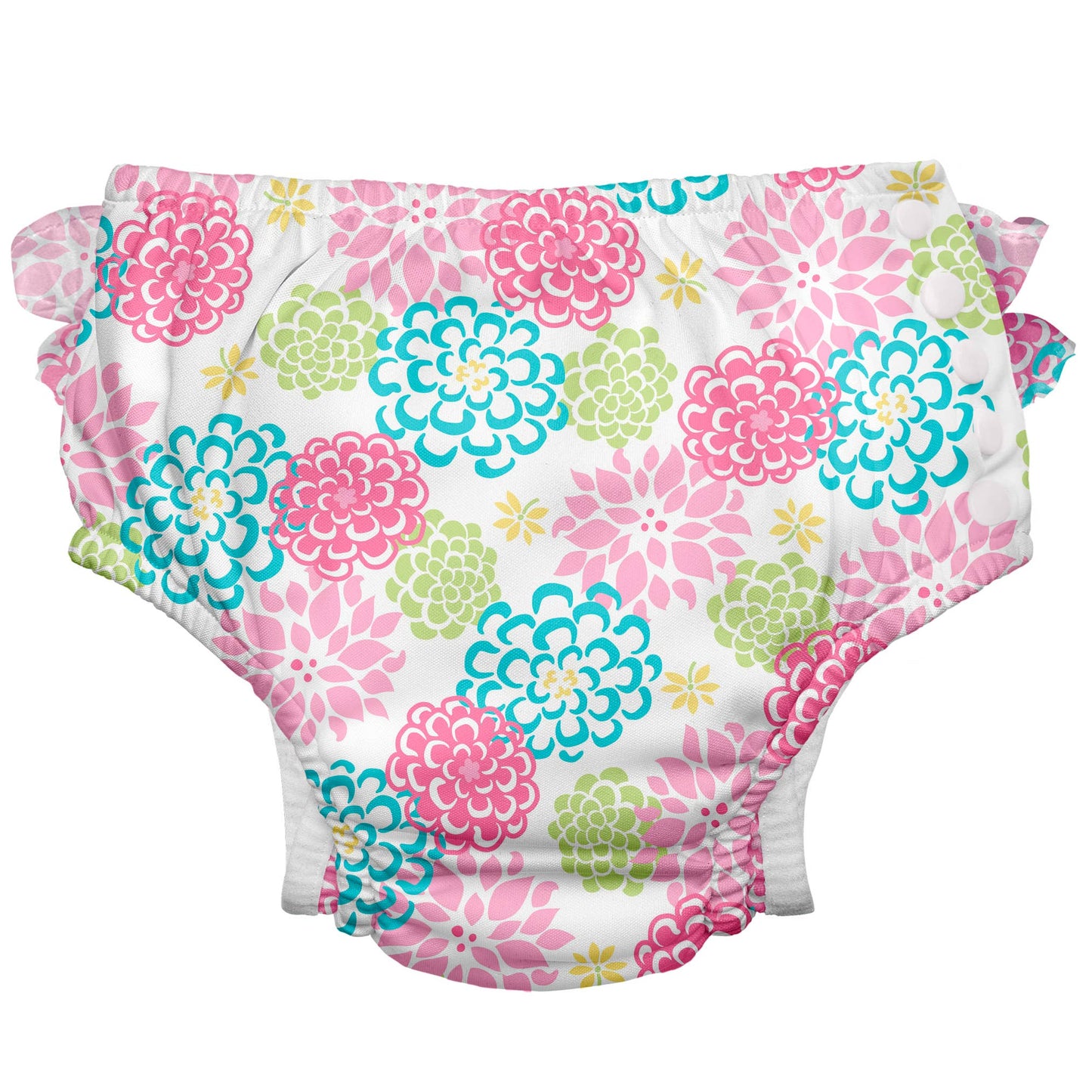 Eco Snap Ruffled Swim Diaper with Gussets | Zinnia