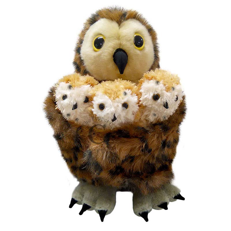 Hide-Away Puppets: Tawny Owl (with 3 Babies)