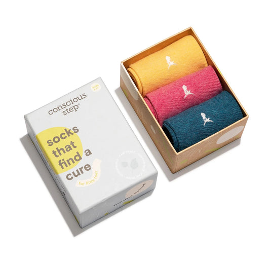 Cotton Kids Socks 3PK | Help Find A Cure!