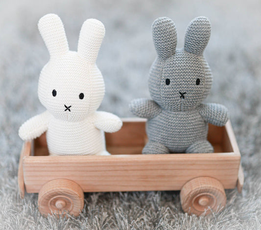 Bunny Cotton Knit Rattle Toy