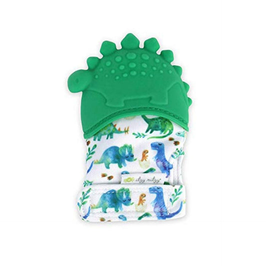 Baby Teething Mitt with Crinkle Paper | Dinosaur