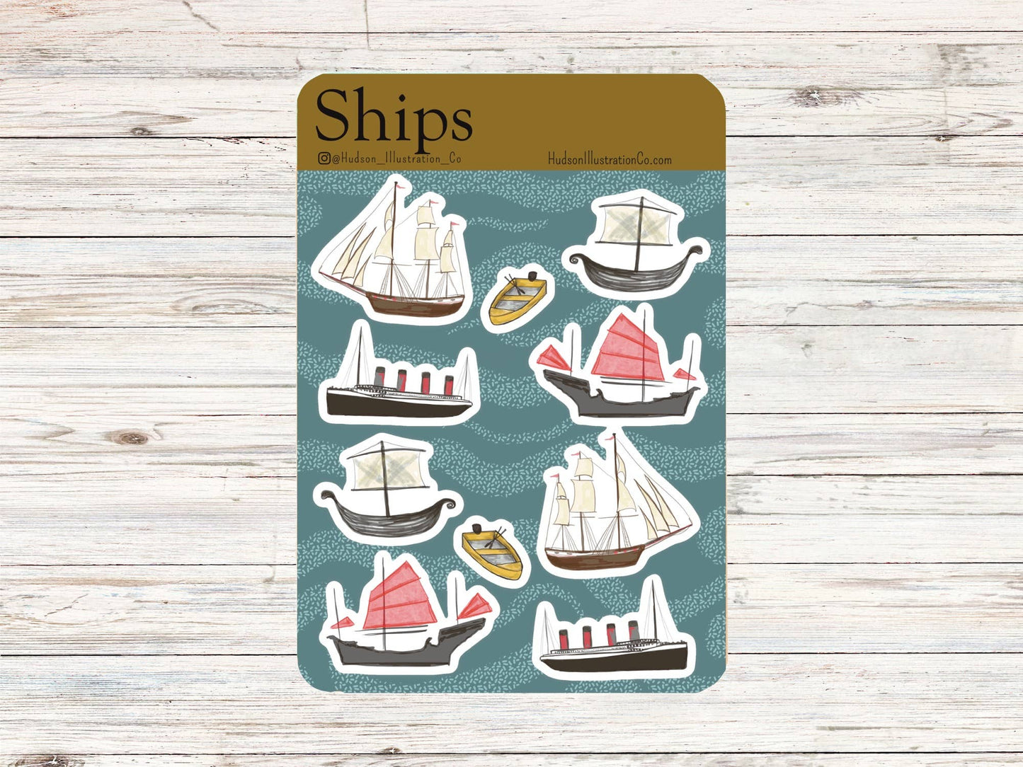 Ships - Matte Kiss Cut Sticker Sheet
