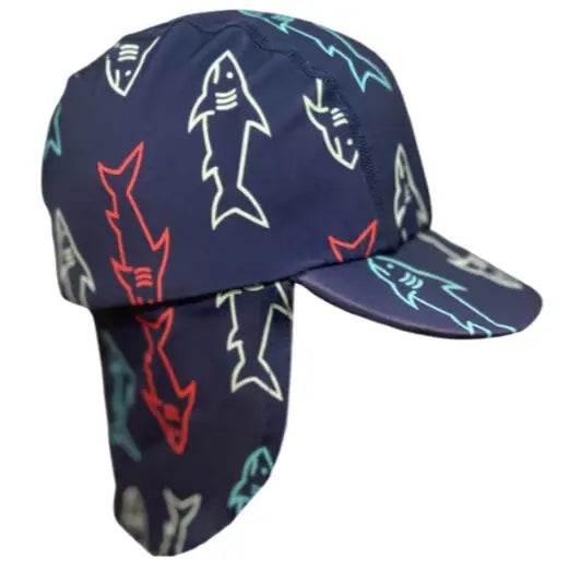 Sun Hat With Neck Protection | Shark