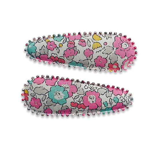 Cotton Covered Hair Clips | Mabel