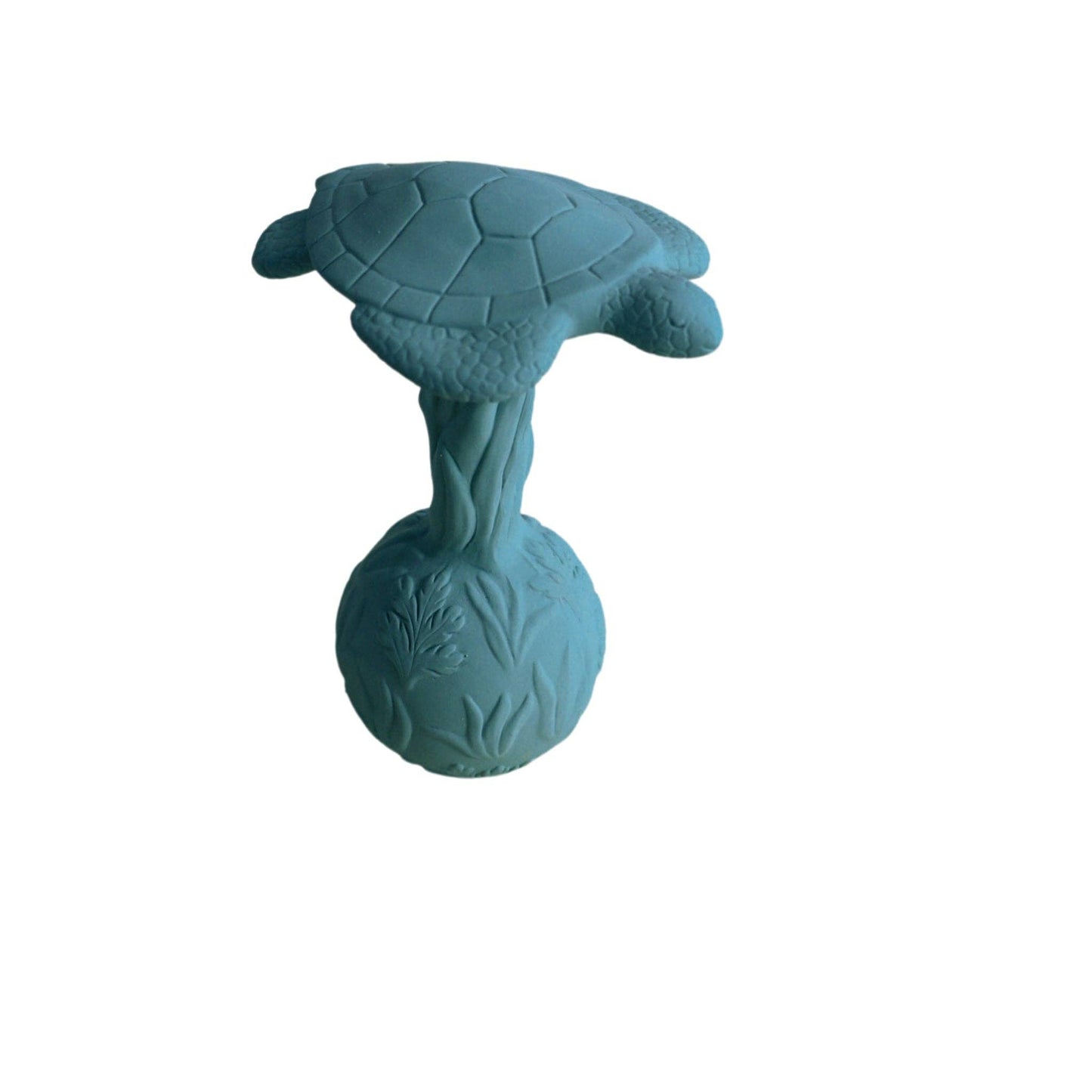 Natural Rubber Rattle | Blue Turtle