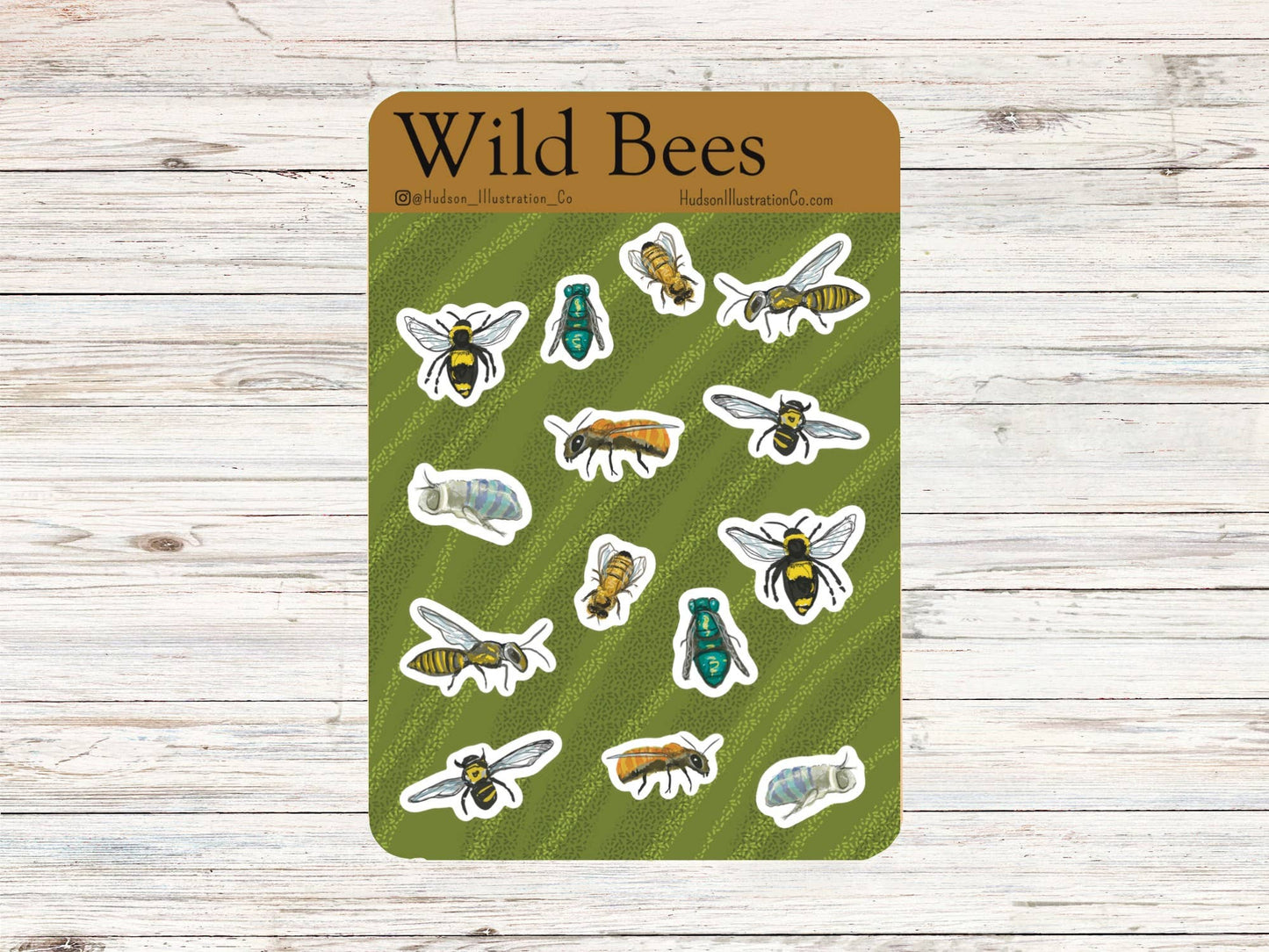 Wild Bees Sticker Sheet