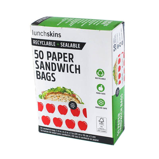 Recyclable Food Storage Sandwich Bags Apple, 50 CT