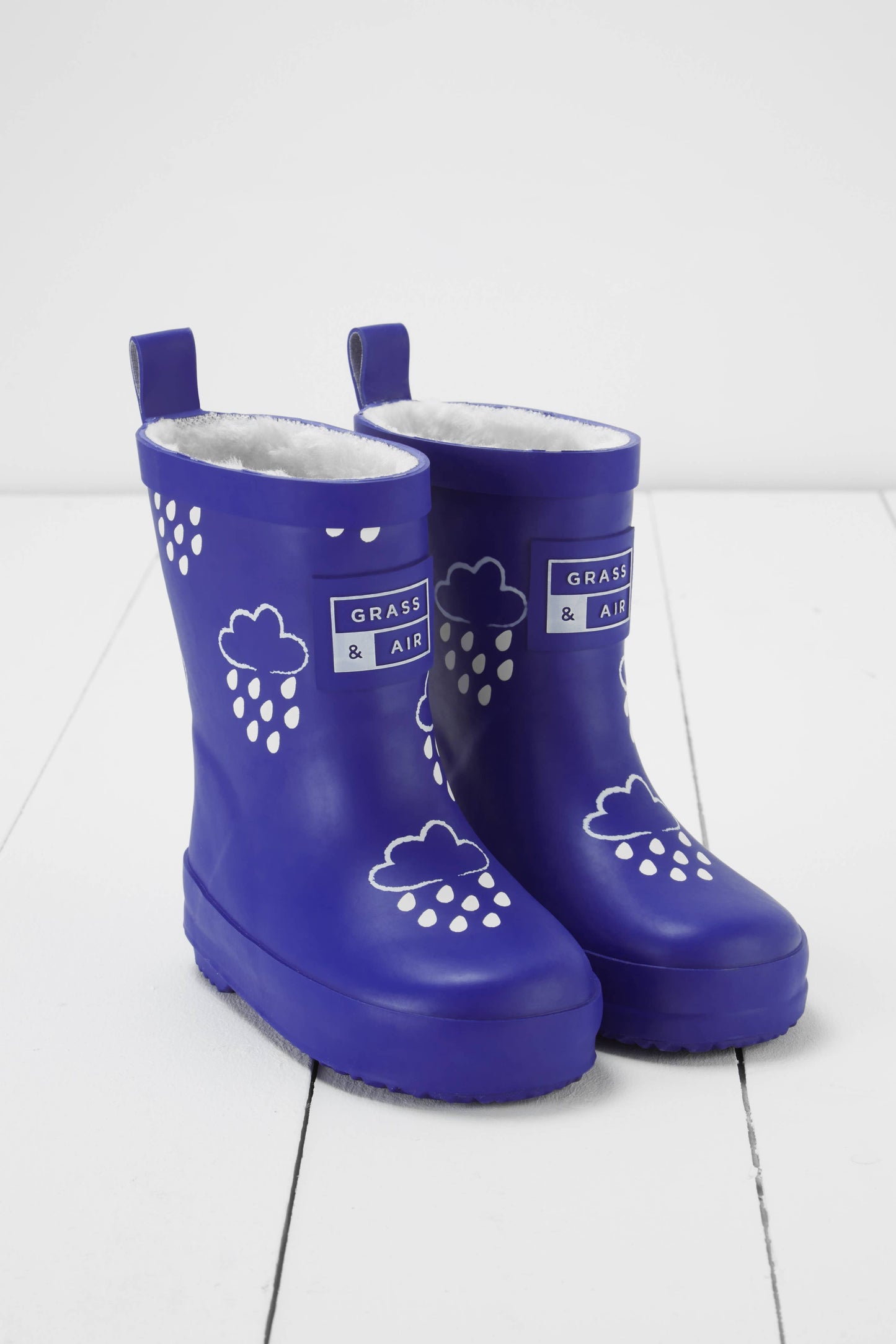 Inky Blue Colour-Changing Kids Wellies
