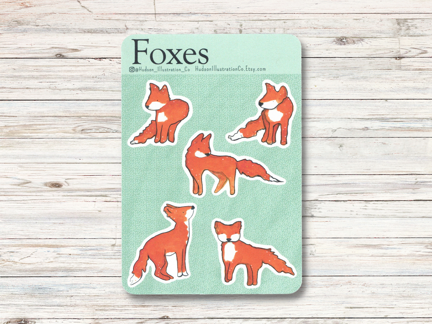 Foxes Sticker Sheet