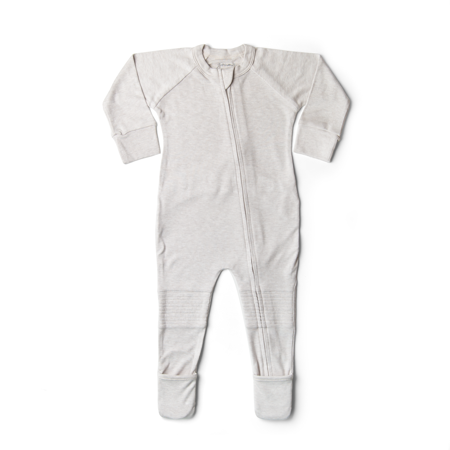 Viscose Bamboo + Organic Cotton Zipper Jumpsuit - Storm Gray