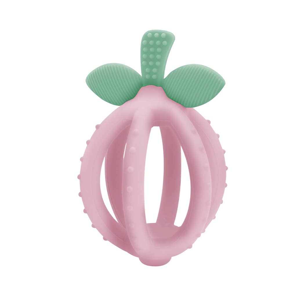 Pink Lemonade Teething Ball and Training Toothbrush