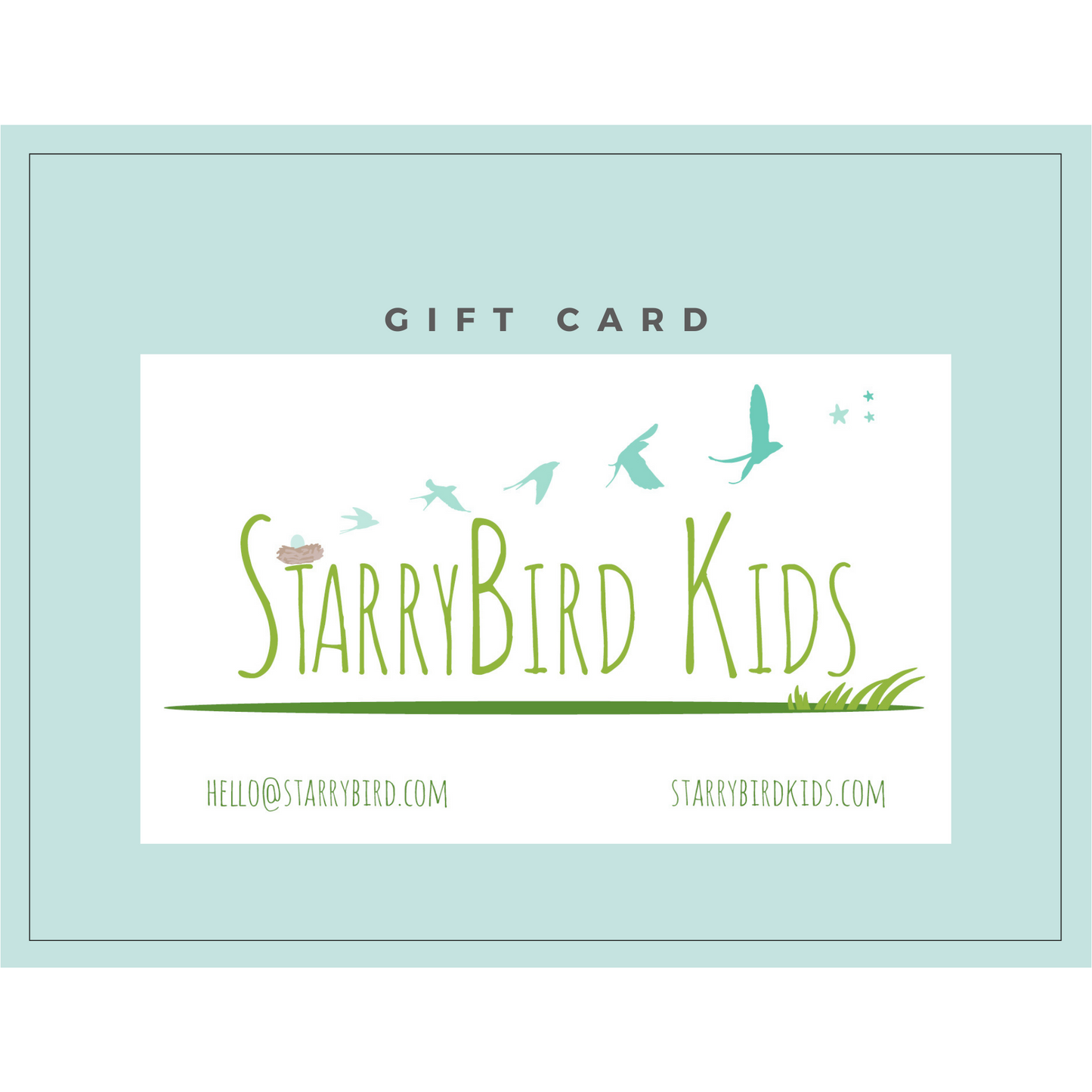 StarryBird Gift Certificates | Multiple Amount Options