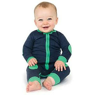 Sleepsie Velour-Lined Footless Pajama | Rainforest