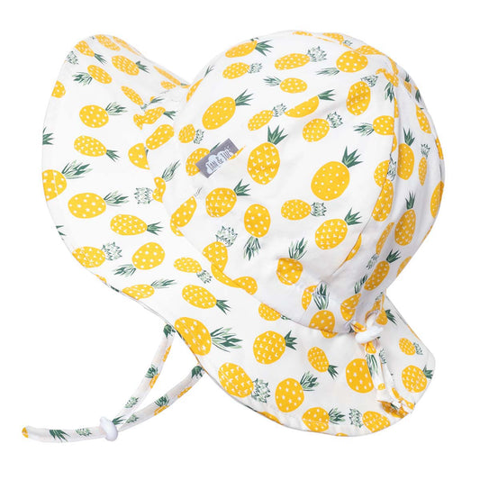 Gro-With-Me 50+ UPF Baby/Toddler Cotton Floppy  Sun Hat | Yellow Pineapple