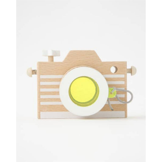 Wooden Kaleidoscope Play Camera | Yellow