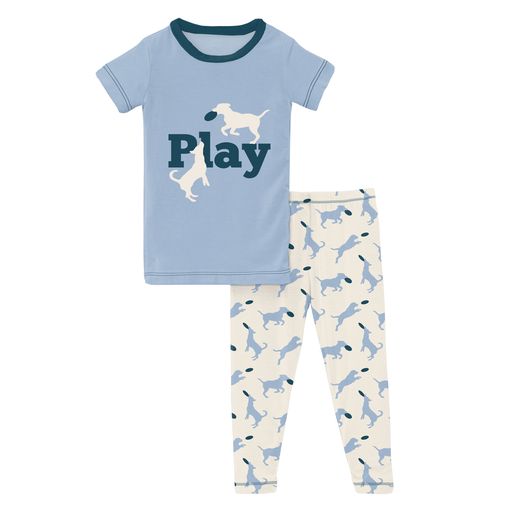 KicKee Pants Short Sleeve Pajama Set | Frisbee Labs