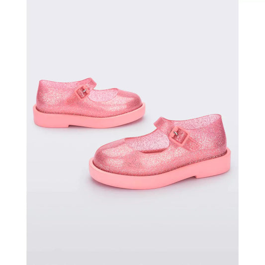 Mini Melissa Lola II Maryjane | Glitter Pink