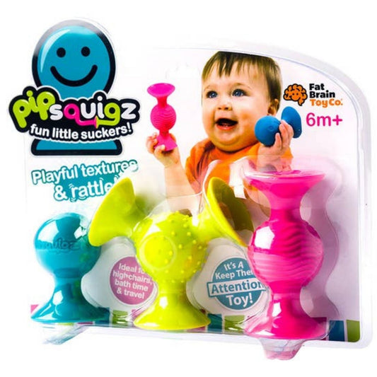 PiPsquigz Silicone Suction Rattle Toy