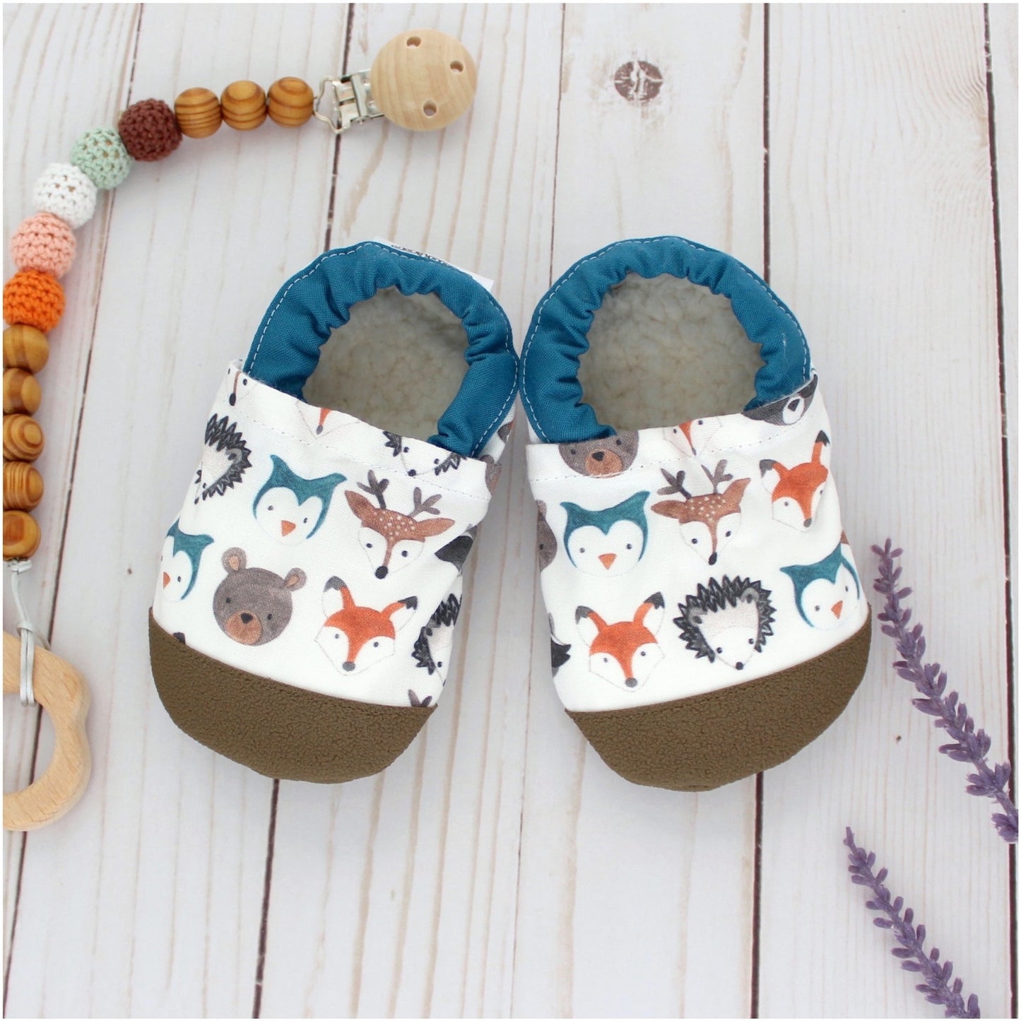 Cotton Non Skid Booties | Forest Friends