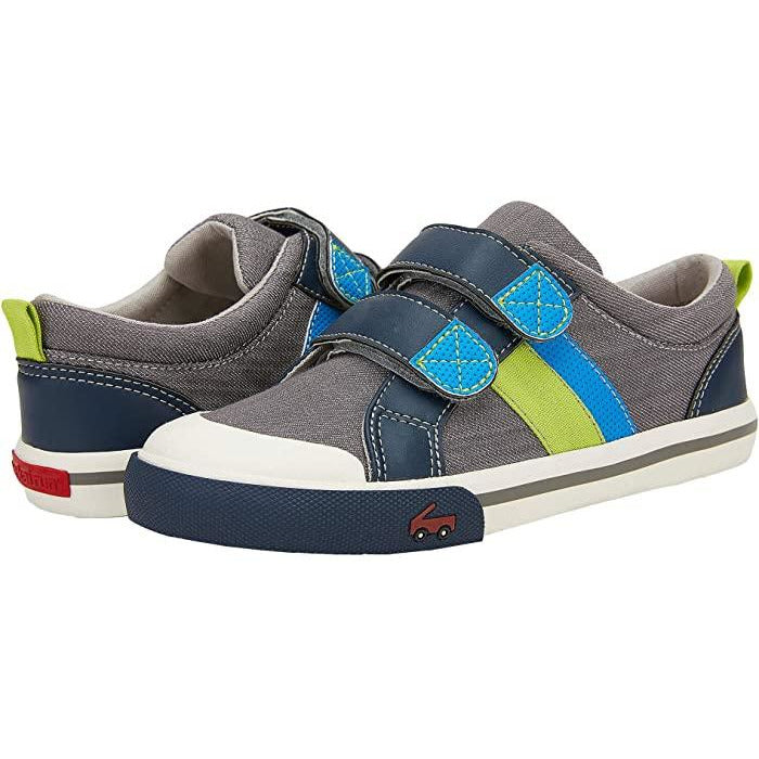 See Kai Run Toddler Sneaker | Russell Gray/Blue