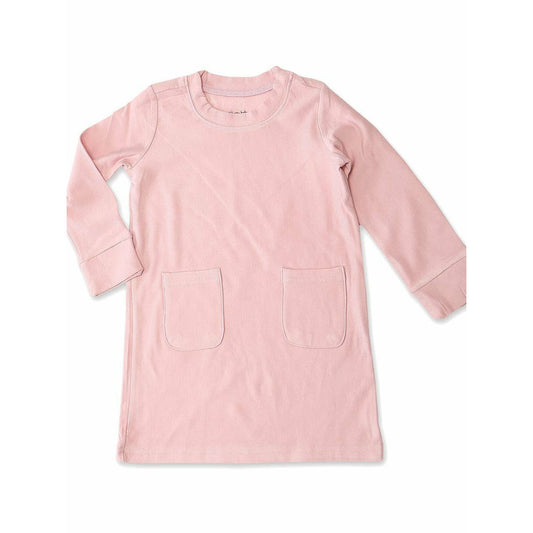 Silkberry Bamboo Fleece Shift Dress | Powder Pink