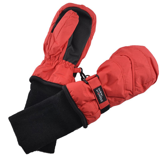 Snow Stoppers Waterproof Mitten with Extended Cuff | Solid Red