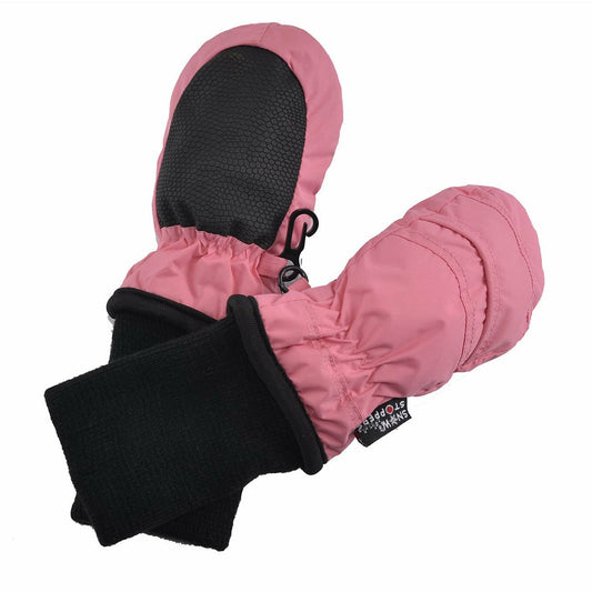 Snow Stoppers Warm Waterproof Mitten with Extended Cuff | Coral Pink