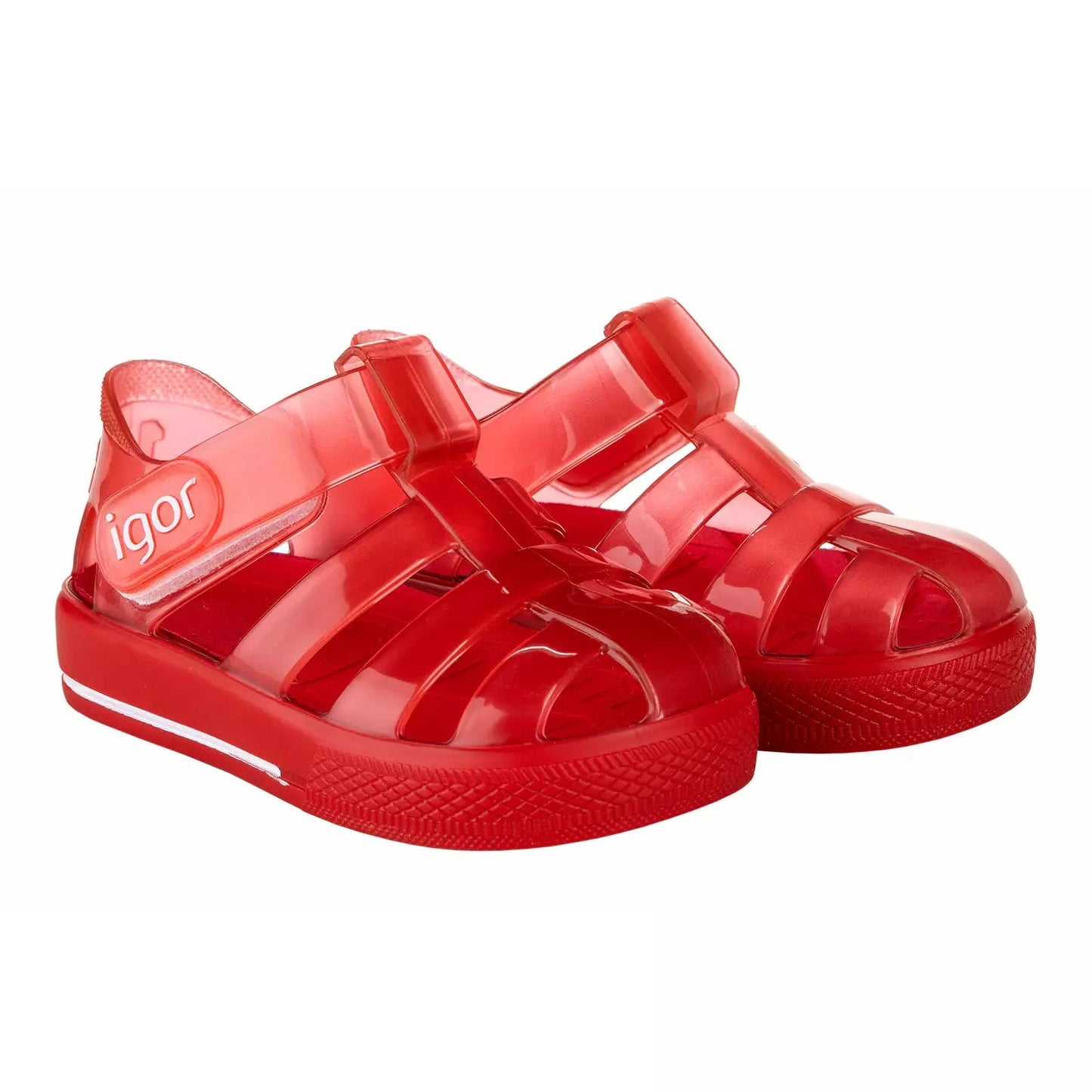 Igor Summer Jelly Star Play Shoes | Red