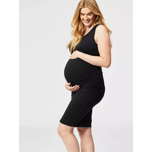 Reversible Maternity Dress | Stripe/Black